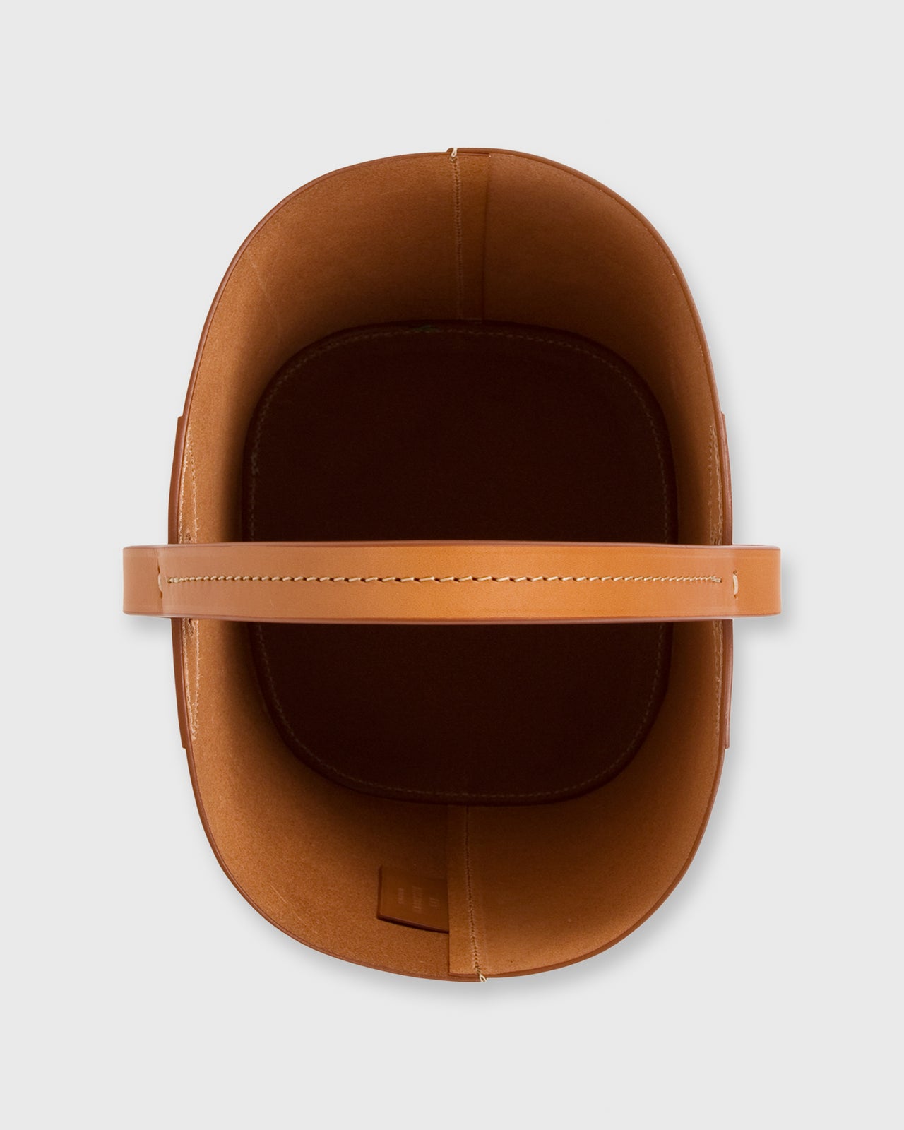 Bucket Tote Tan Leather