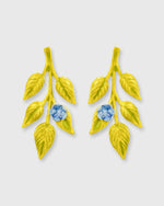Load image into Gallery viewer, Spring Garden Earrings Bluish-Green/Brass
