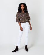 Load image into Gallery viewer, Volume Kimono Shirt in Olive/Berry Multi Persephone Liberty Fabric
