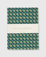 Load image into Gallery viewer, Bandana Green/Gold Sebastian Liberty Fabric
