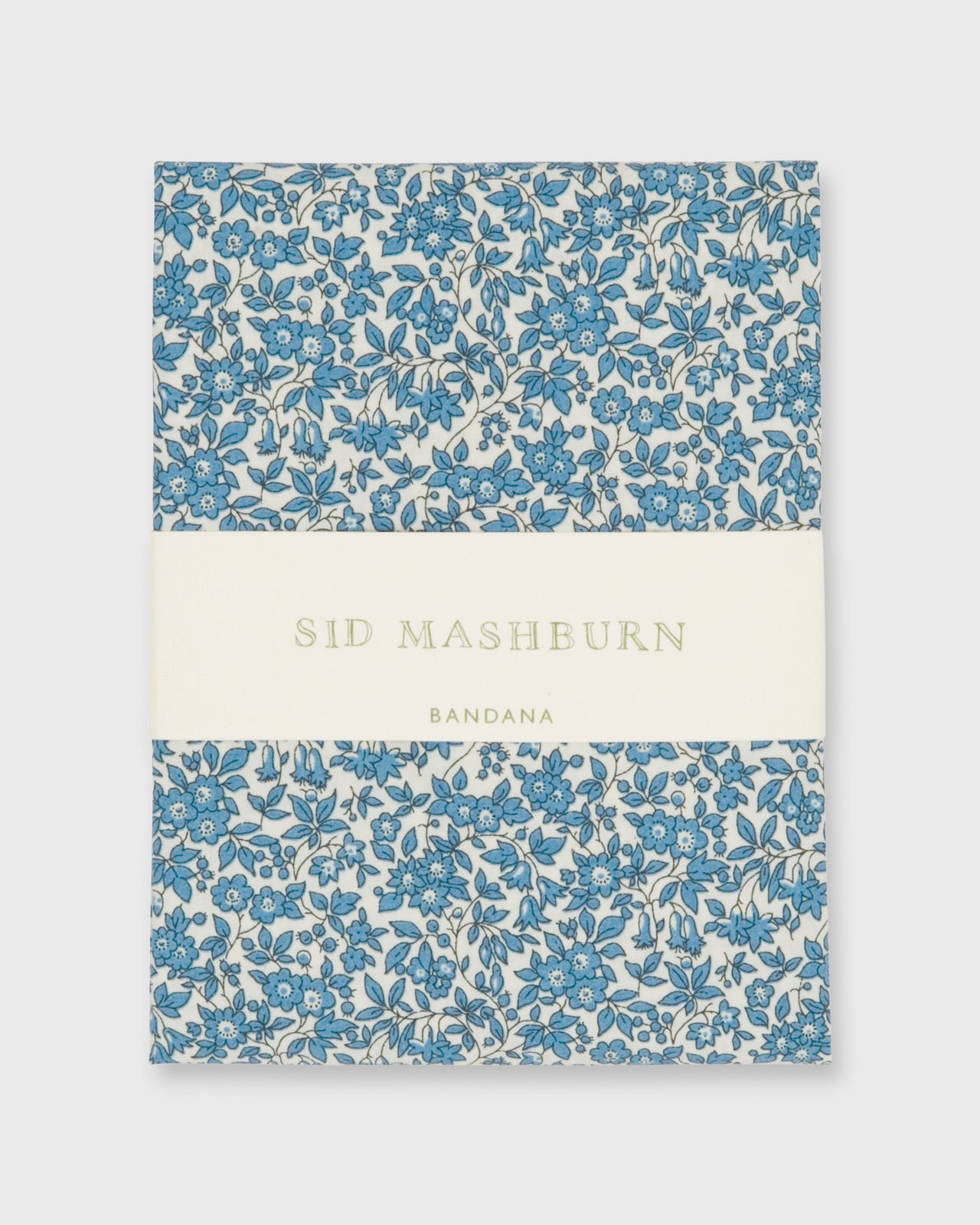 Bandana Steel Blue Chamomile Liberty Fabric
