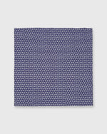 Load image into Gallery viewer, Cotton Print Pocket Square Navy Daisy
