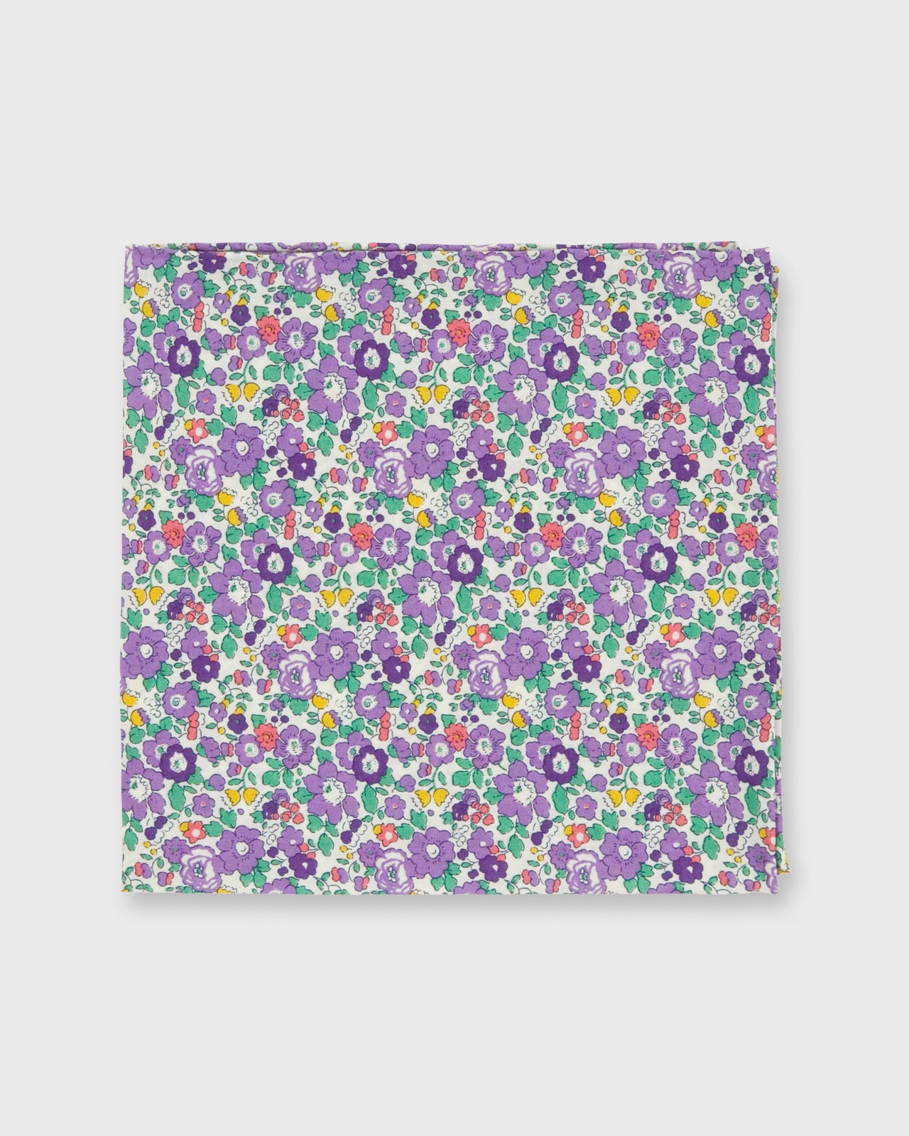 Cotton Print Pocket Square Purple Betsy Ann Liberty Fabric
