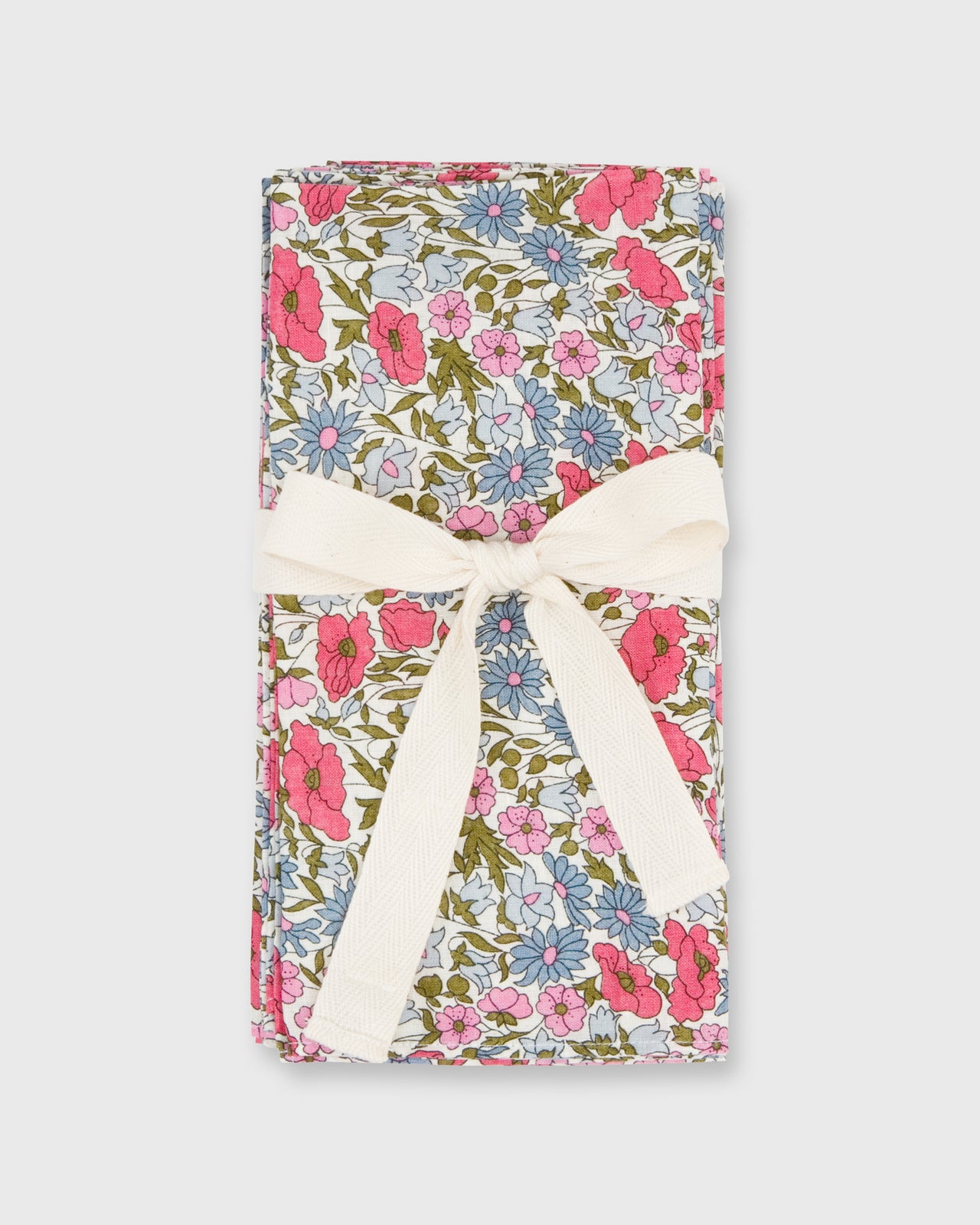 Napkins (Set of 4) Pink Multi Poppy & Daisy Augusta Liberty Fabric