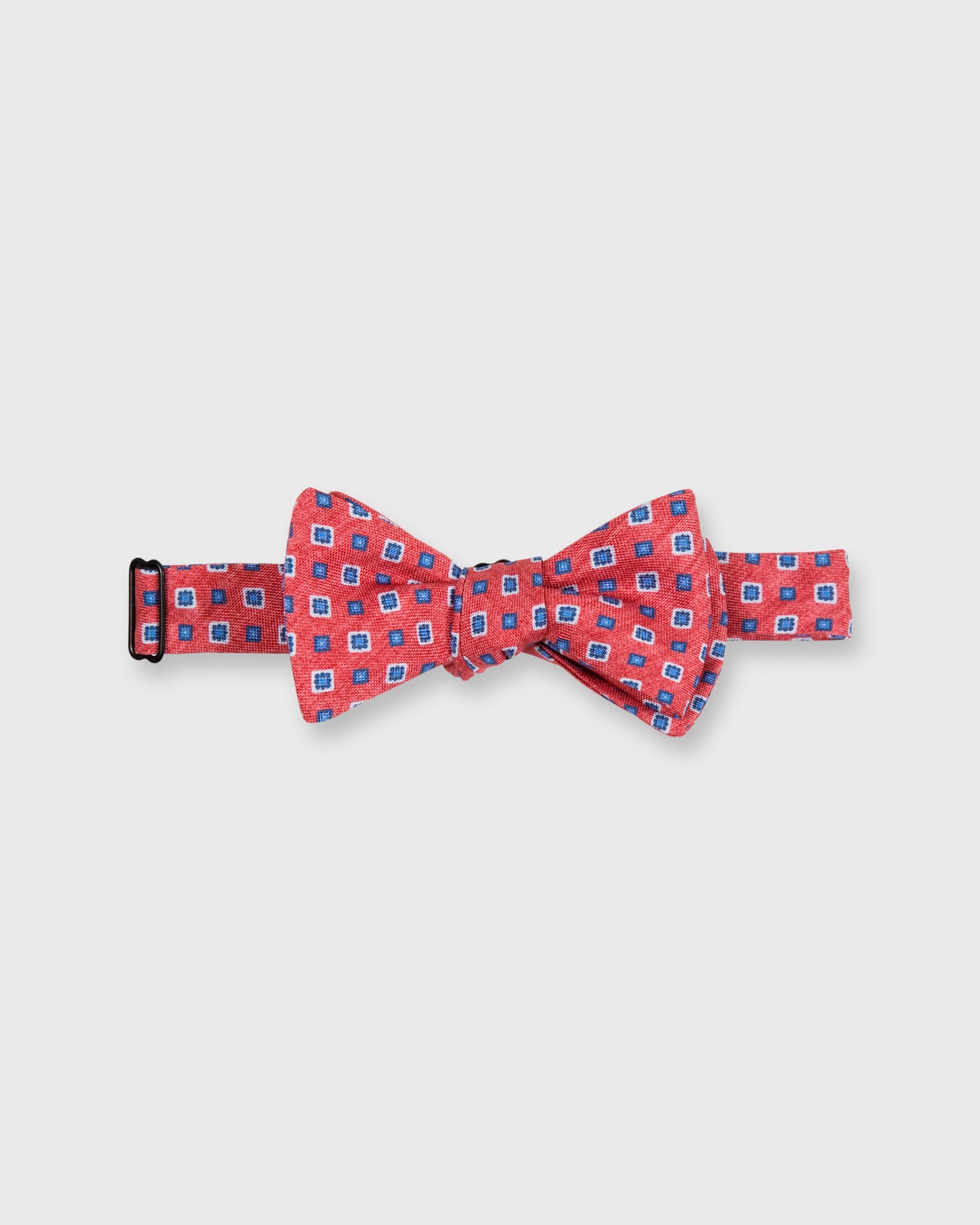 Silk Bow Tie Orange/Blue/White Foulard