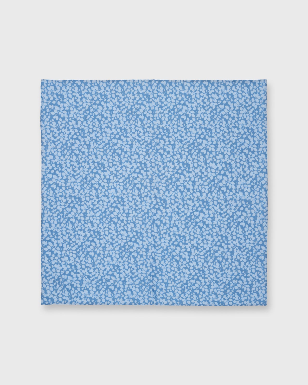 Hand-Rolled Cotton Pocket Square in Blue Glenjade Liberty Fabric