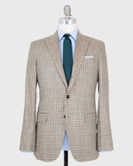 Load image into Gallery viewer, Virgil No. 2 Jacket in Stone/Brown/Forest Check Hopsack
