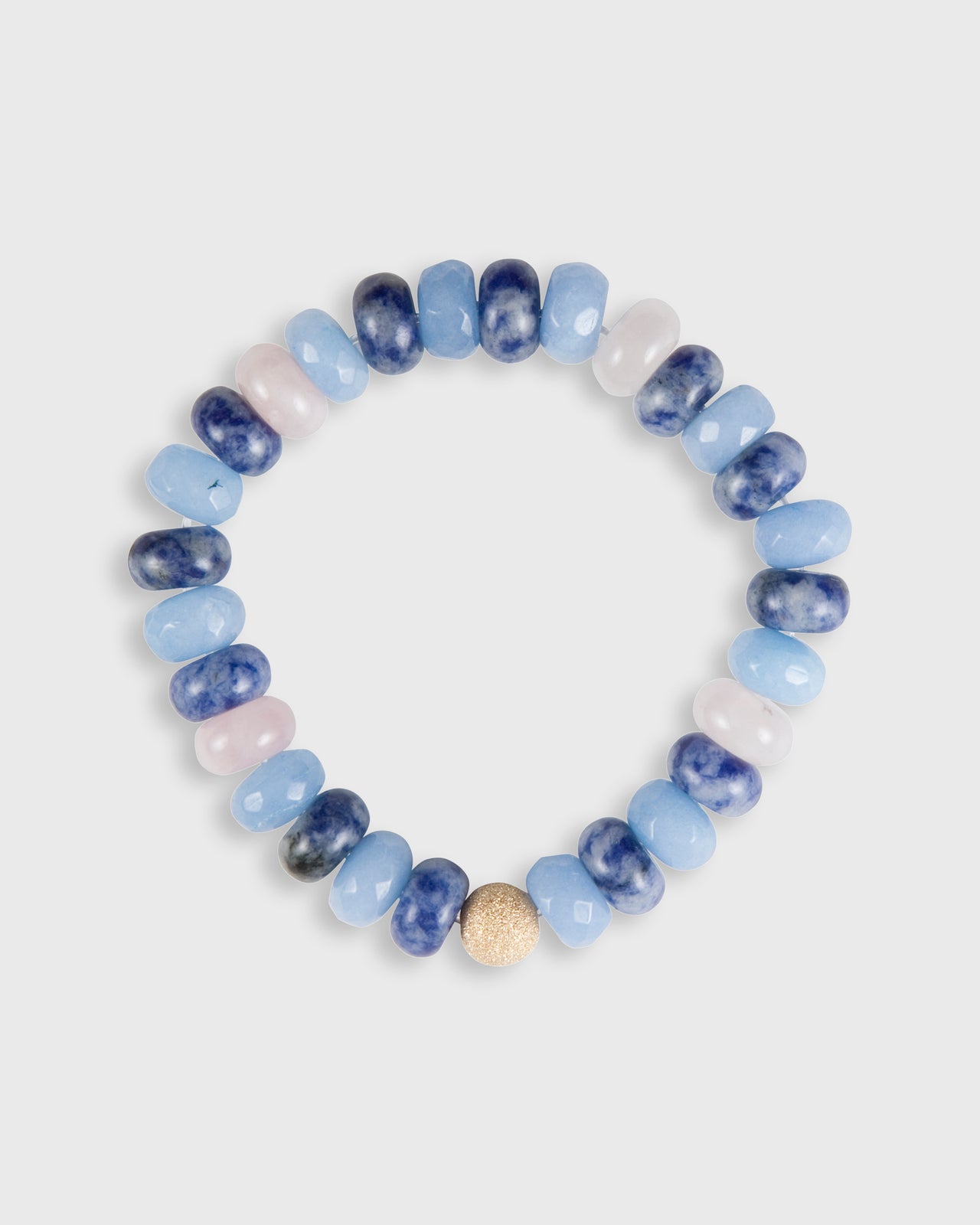 Semi Precious Beaded Bracelet in Ocean