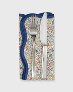 Load image into Gallery viewer, Scallop Edge Napkins (Set of 4) in Red/Blue/Yellow Katie &amp; Millie Liberty Fabric

