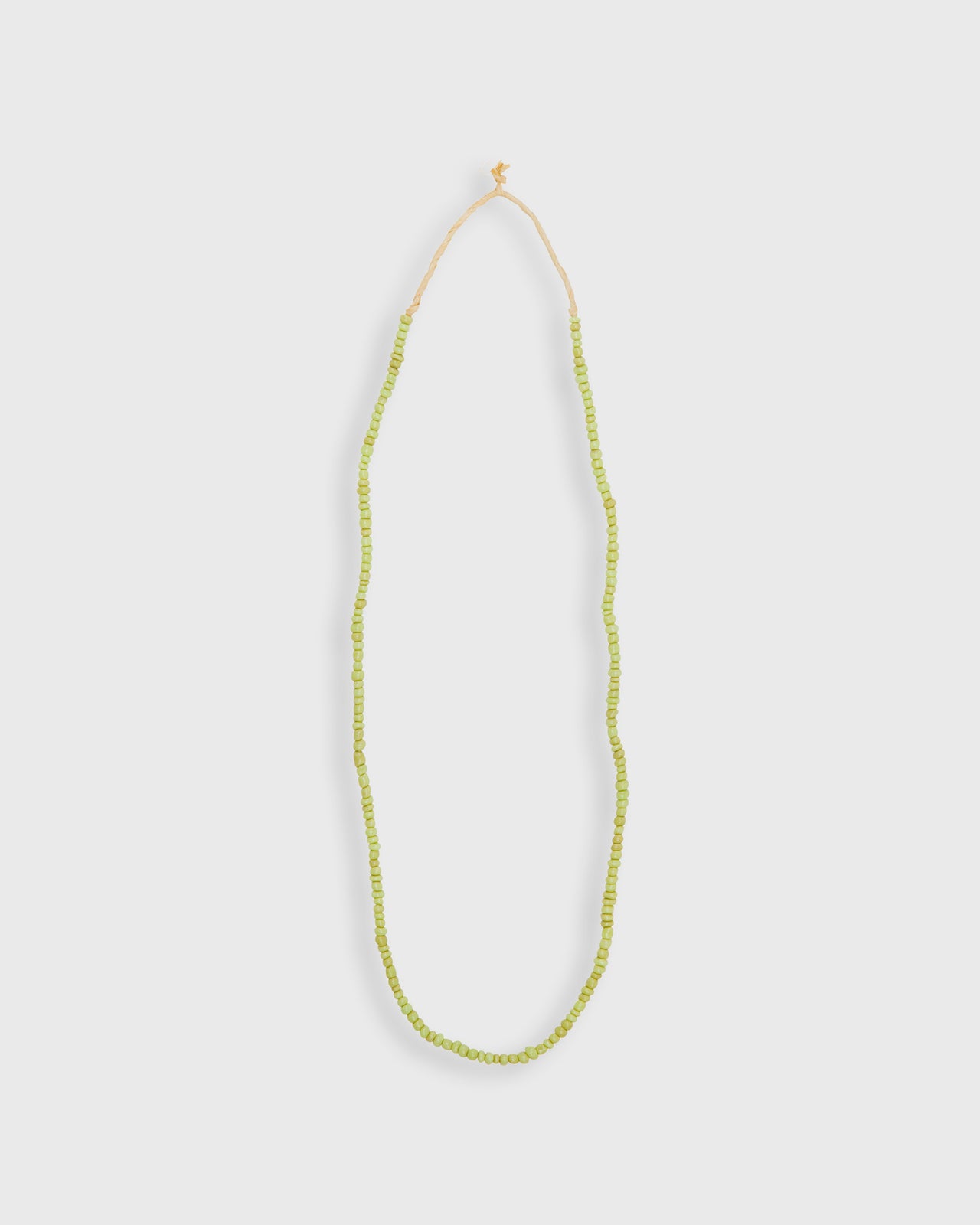 Very Small African Beads in Spring Green