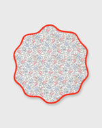 Load image into Gallery viewer, Scallop Edge Placemat in Yellow/Blue Multi Hope Springs Liberty Fabric
