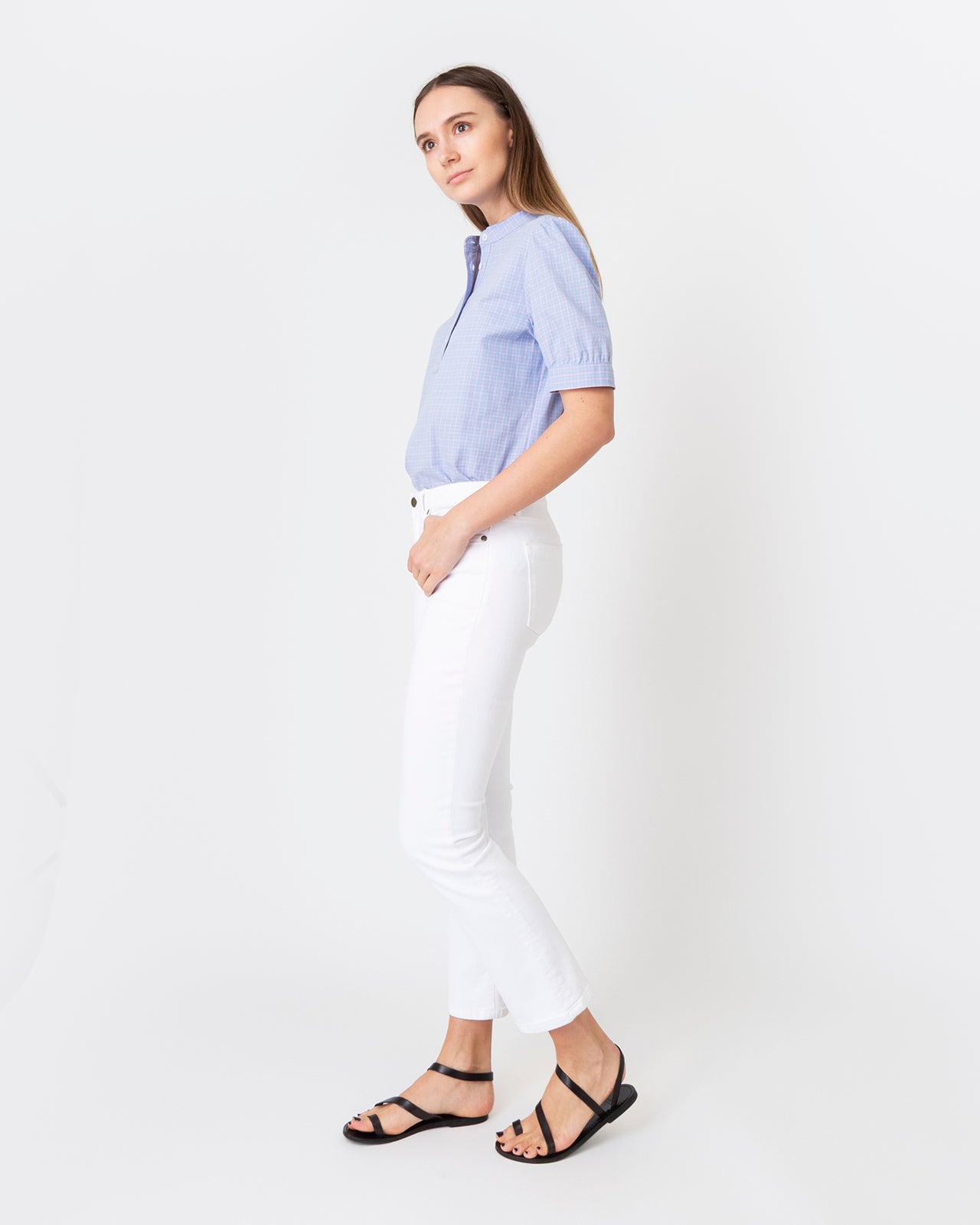Ilna Blouse in Light Blue