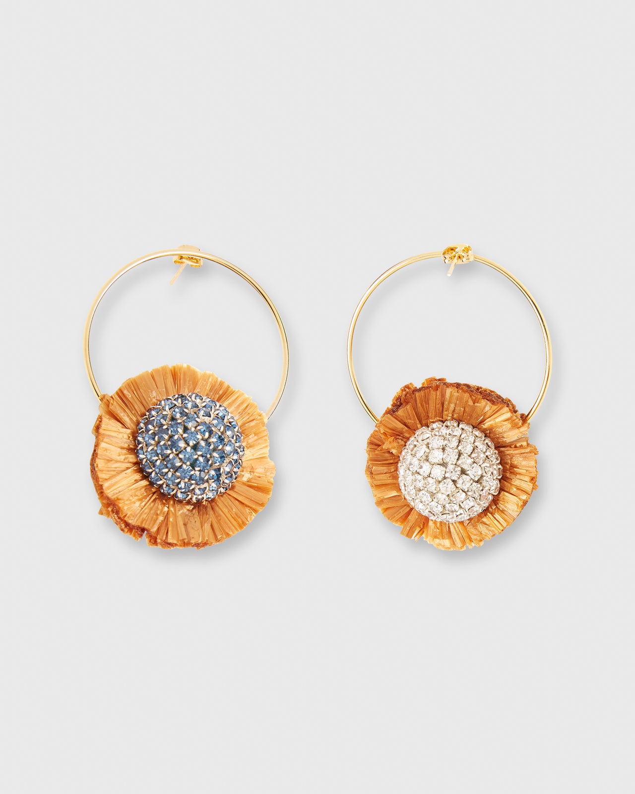 Saturn Earrings in Multicolor Cristallo/Azzurro