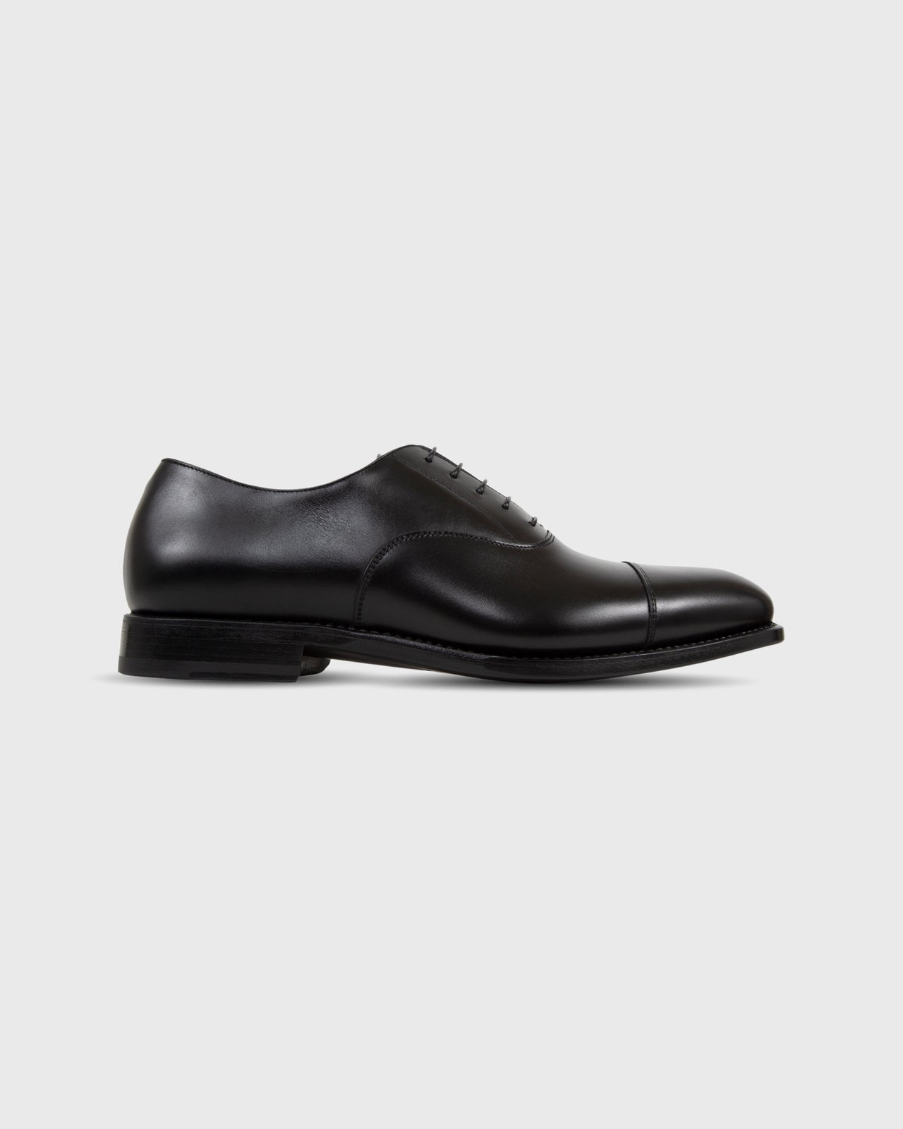 Cap-Toe Oxford in Black Calfskin
