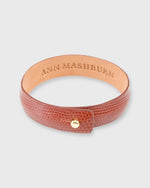 Load image into Gallery viewer, 0.5" Lizard Cuff Bracelet in Cognac
