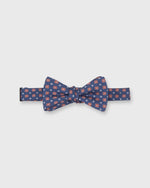 Load image into Gallery viewer, Silk Bow Tie in Denim/Rust/Sky Foulard
