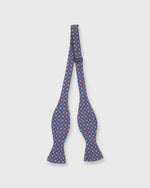 Load image into Gallery viewer, Silk Bow Tie in Denim/Rust/Sky Foulard

