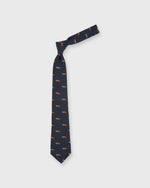 Load image into Gallery viewer, Silk Club Tie in Navy Fox
