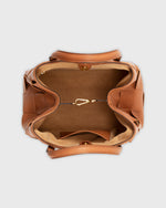 Load image into Gallery viewer, Wide Woven Satchel Bag in Biscuit Leather

