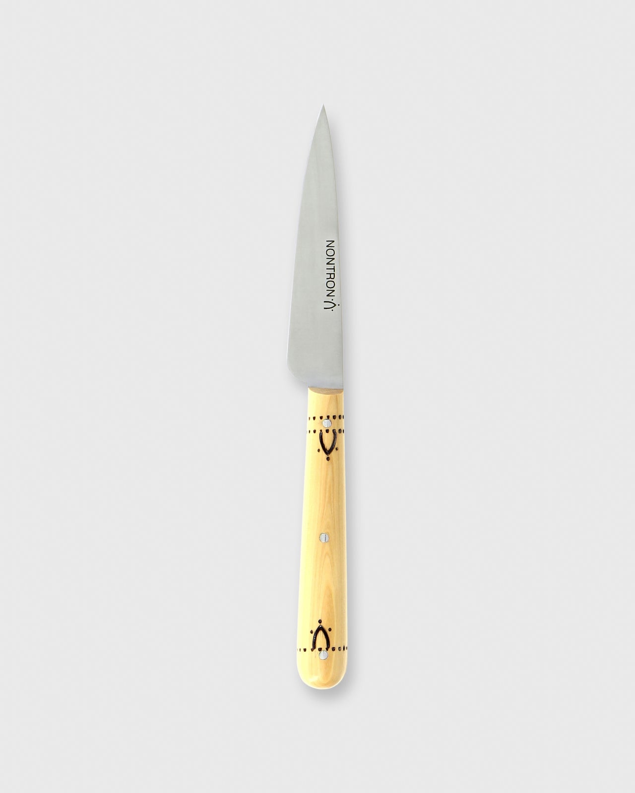 Kitchen Knife No. 9 in Woodburned Boxwood