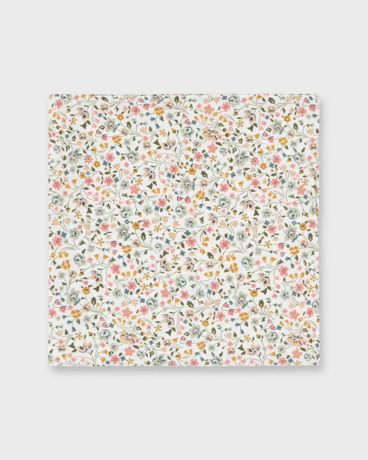 Hand-Rolled Cotton Pocket Square in Multicolor Kimberely & Sarah Po Liberty Fabric