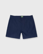 Load image into Gallery viewer, Zip-Front Standard Swim Short in Navy Nylon

