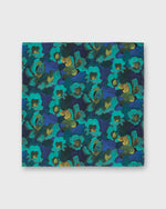 Load image into Gallery viewer, Anyway Scarf in Navy/Turquoise/Gold Jemma Rose Liberty Fabric
