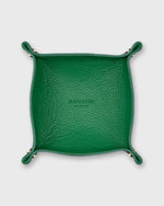 Load image into Gallery viewer, Two-Tone Soft Medium Square Tray in Kelly/Dark Blue Leather
