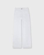 Load image into Gallery viewer, Coco Patch Pocket Jean in White Stretch Denim

