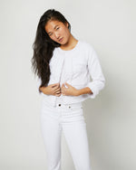 Load image into Gallery viewer, Kiki Jacket in White Garment-Dyed Stretch Twill
