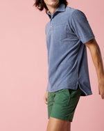 Load image into Gallery viewer, Zip-Front Mid-Length Swim Short in Pine Nylon

