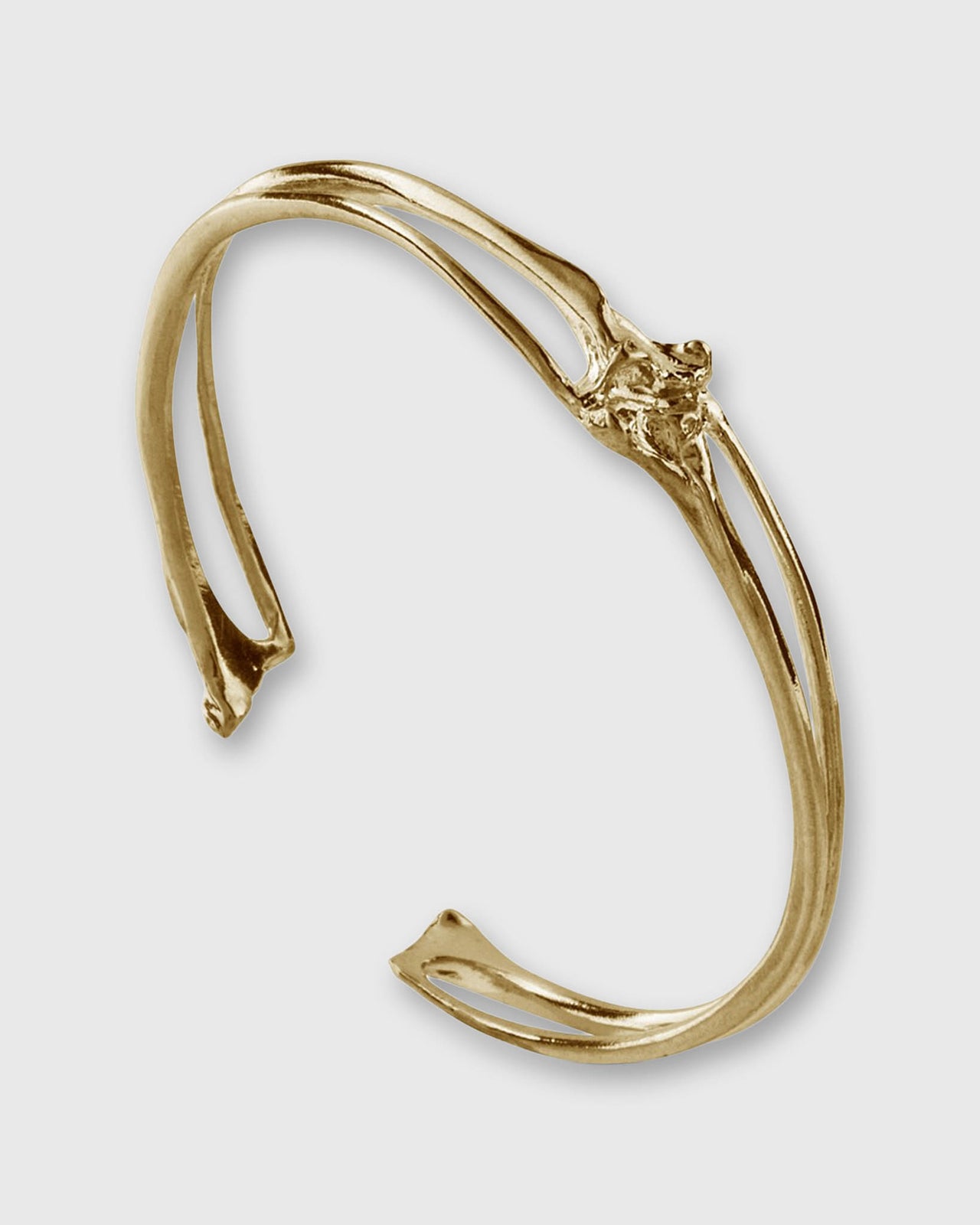Rattlesnake Rib Cuff in Vermeil