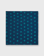 Load image into Gallery viewer, Bandana in Navy/Surf Button Batik
