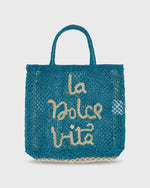 Load image into Gallery viewer, Large La Dolce Vita Tote in Ocean

