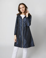 Load image into Gallery viewer, Midi Jacket with Removable Hood in New Blu
