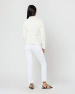 Load image into Gallery viewer, Reversible Short Jacket in White/Champagne
