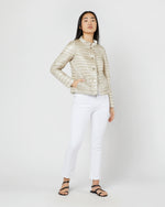 Load image into Gallery viewer, Reversible Short Jacket in White/Champagne
