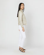 Load image into Gallery viewer, Reversible Short Jacket in White/Champagne
