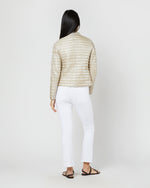 Load image into Gallery viewer, Reversible Short Jacket in White/Champagne
