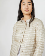 Load image into Gallery viewer, Reversible Short Jacket in White/Champagne
