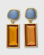 Load image into Gallery viewer, Crystal Column Earrings in Island
