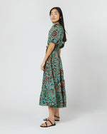 Load image into Gallery viewer, Olina Dress in Jade Trailing Lotus
