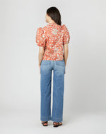 Load image into Gallery viewer, Imari Top in Orange Blossom Trailing Lotus
