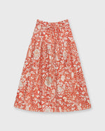 Load image into Gallery viewer, Fernanda Skirt in Orange Blossom Trailing Lotus
