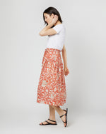 Load image into Gallery viewer, Fernanda Skirt in Orange Blossom Trailing Lotus
