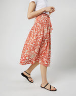 Load image into Gallery viewer, Fernanda Skirt in Orange Blossom Trailing Lotus
