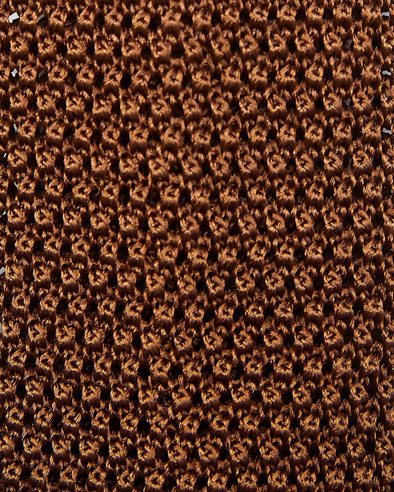 Silk Knit Tie in Havana