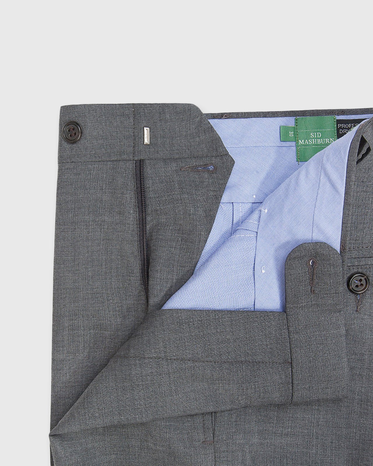 Dress Trouser Mid-Grey Lightweight Twill