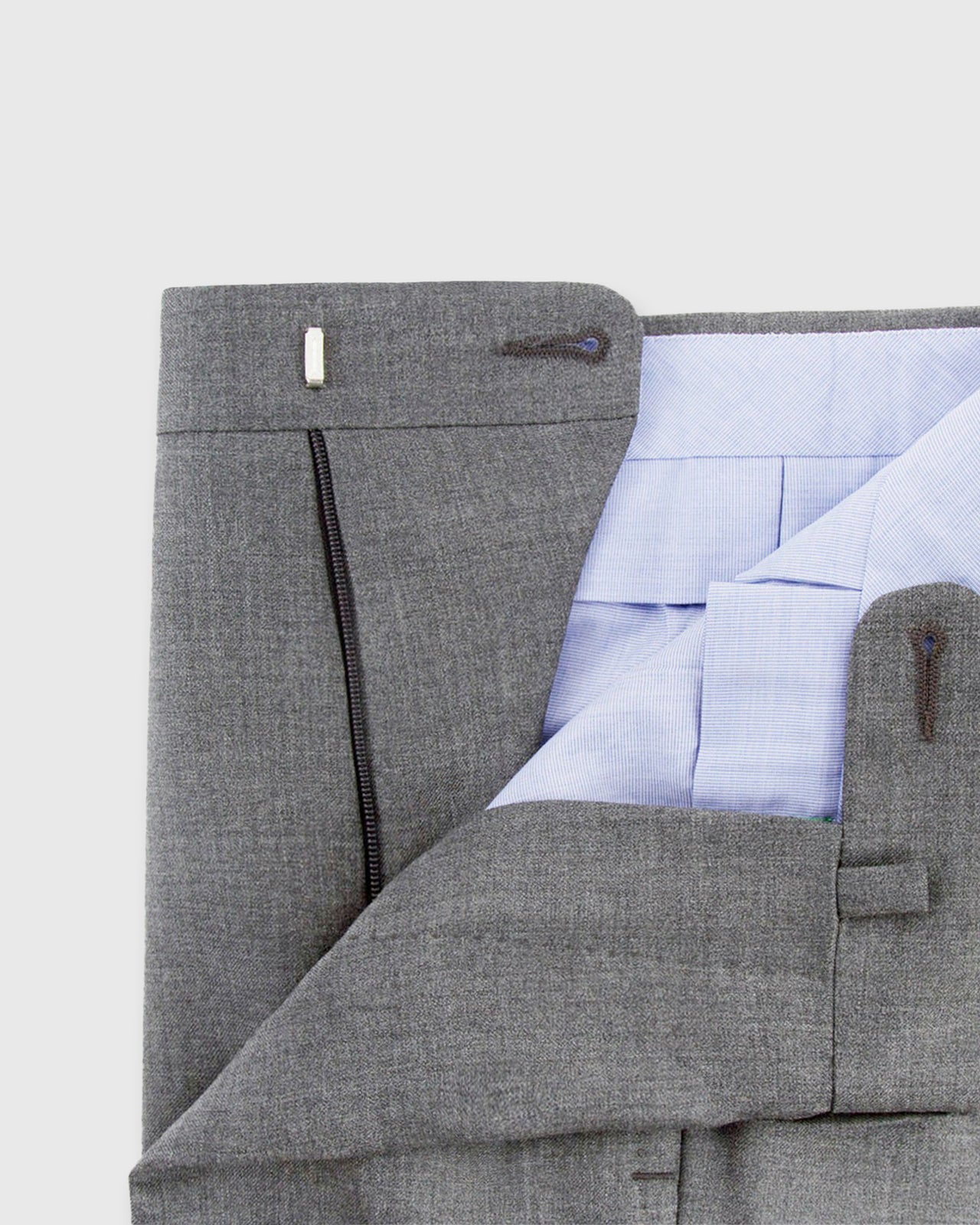 Dress Trouser Oxford Grey Lightweight Twill