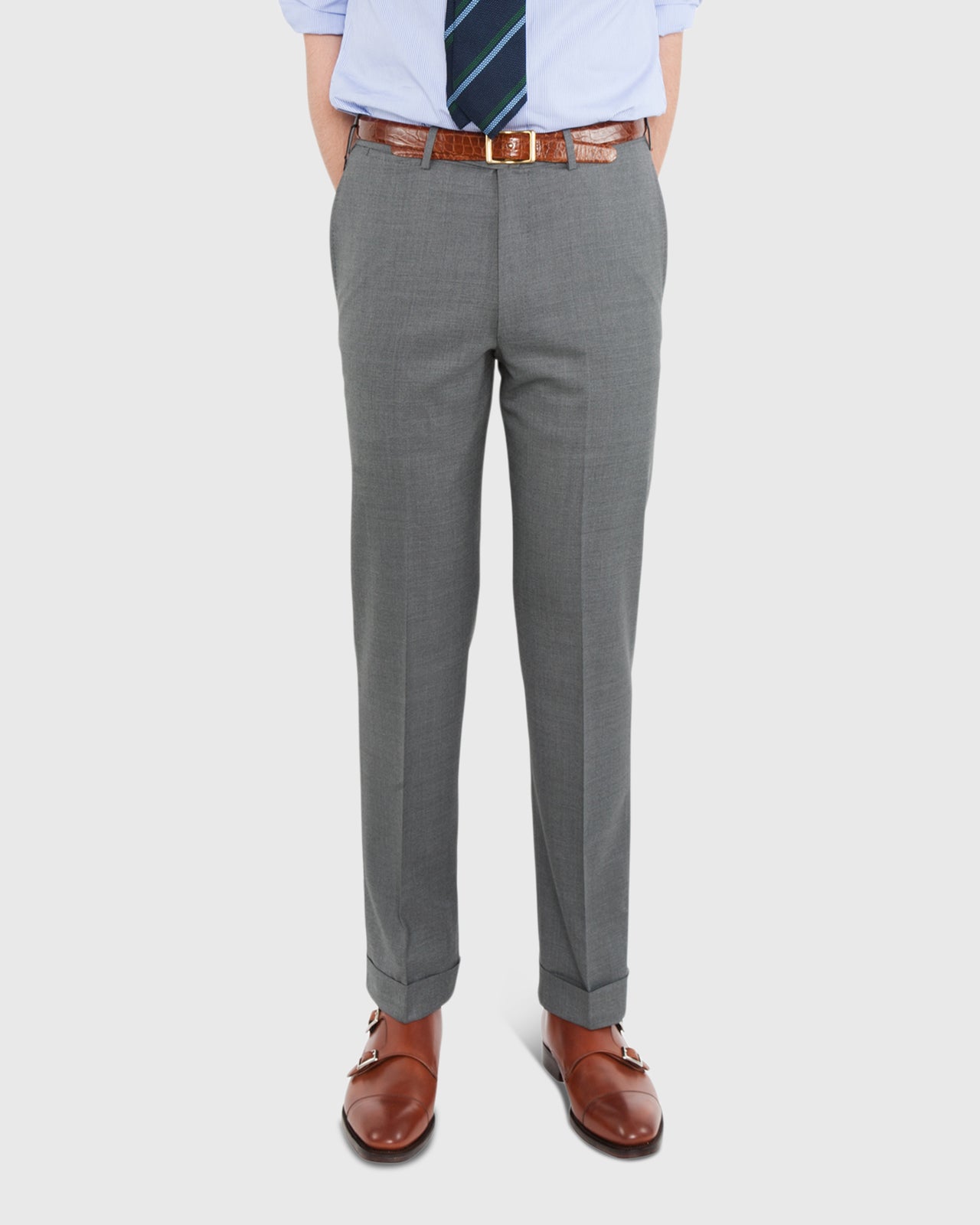 Dress Trouser Oxford Grey Lightweight Twill